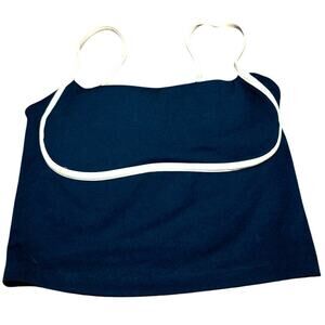 Gilly Hicks recharge blue cropped tank size small